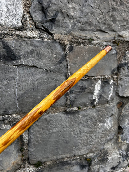 Light Hazel Walking Stick with Copper End – 37” (94 cm)