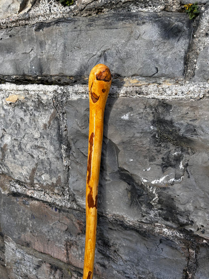 Light Hazel Walking Stick with Copper End – 37” (94 cm)