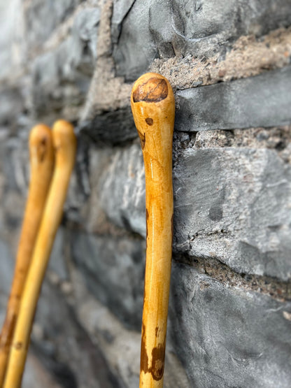 Light Hazel Walking Stick with Copper End – 37” (94 cm)