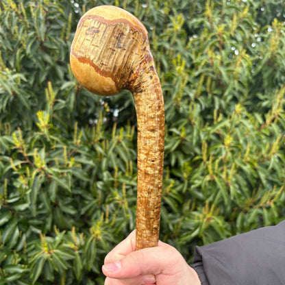 Hazel Knob Walking Stick with Natural Bark – 96 cm (37.8”)