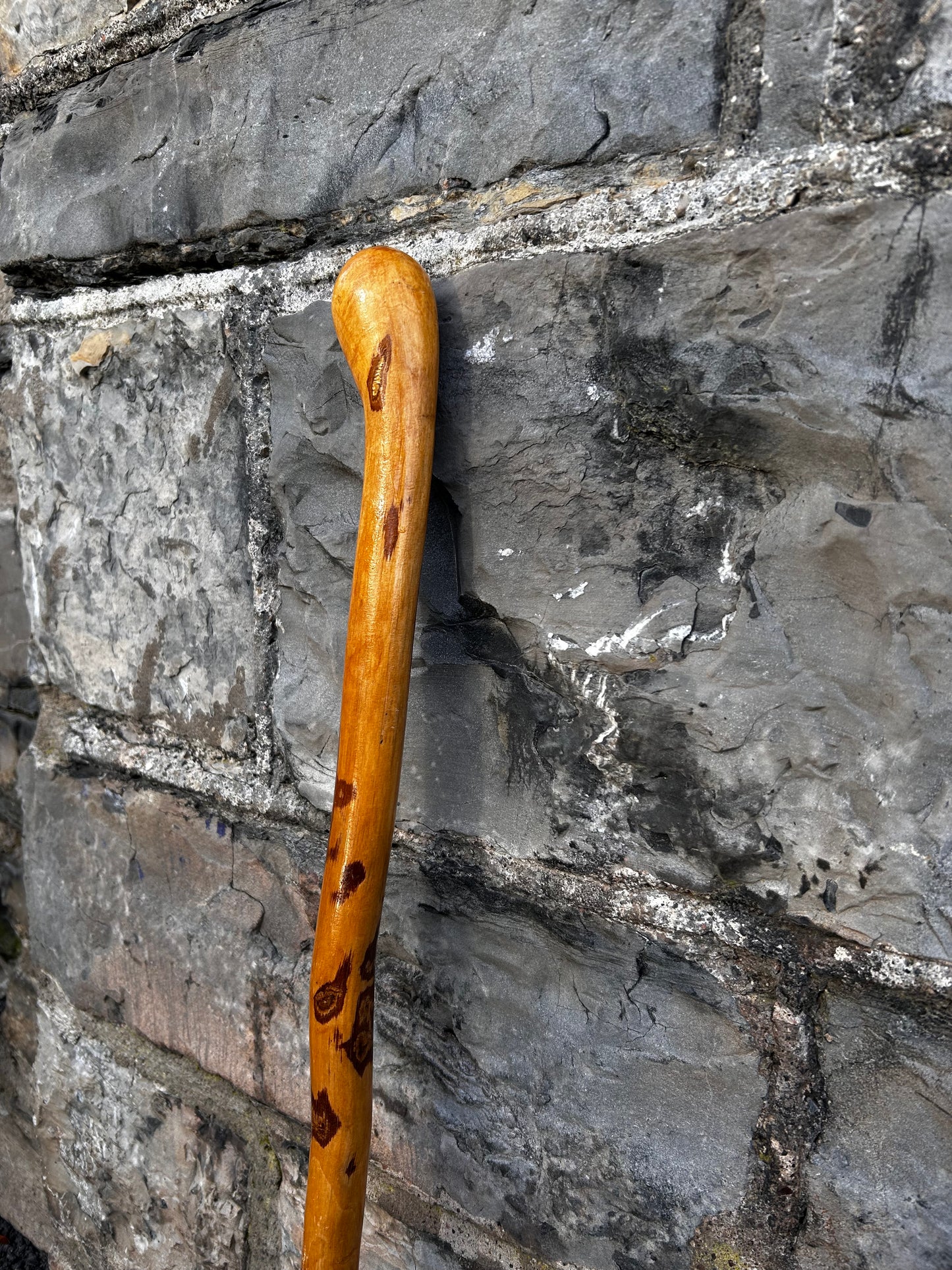 Light Hazel Walking Stick with Copper End – 37” (94 cm)