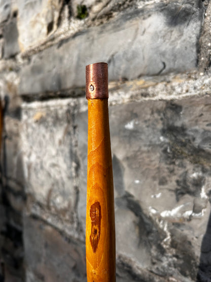 Light Hazel Walking Stick with Copper End – 37” (94 cm)