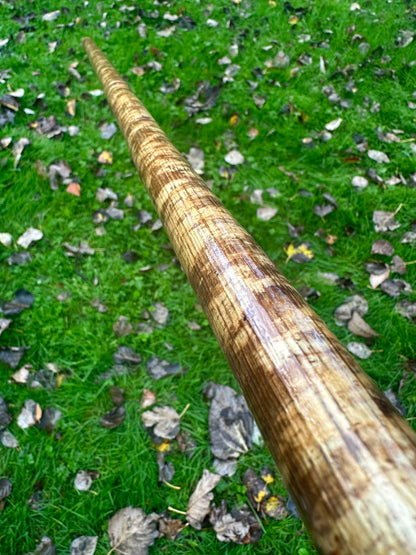 Hazel Walking Stick with Spalted Yew Head – 39.5”