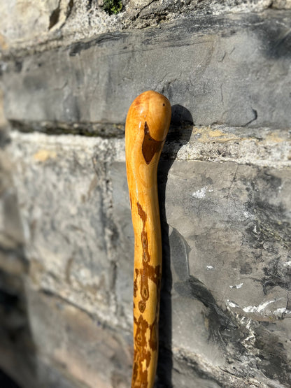 Light Hazel Walking Stick with Copper End – 37” (94 cm)