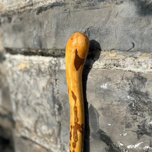 Light Hazel Walking Stick with Copper End – 37” (94 cm)