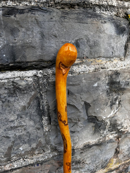 Light Hazel Walking Stick with Copper End – 37” (94 cm)