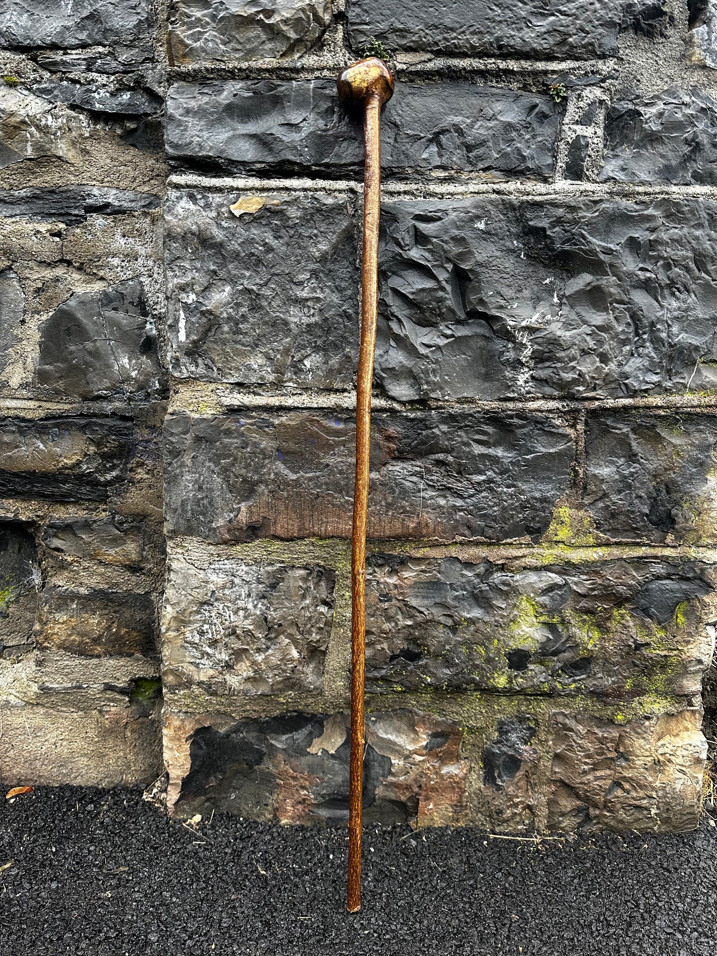 Sold - Hazel Walking Stick with Large Knob Head – 103 cm (40.5”)
