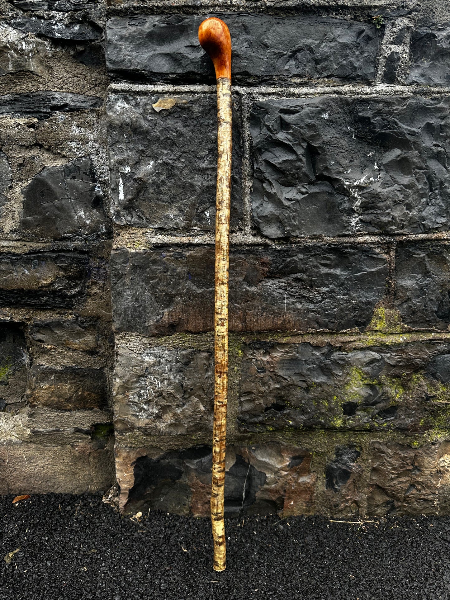 98cm spalted beech head and hazel shaft