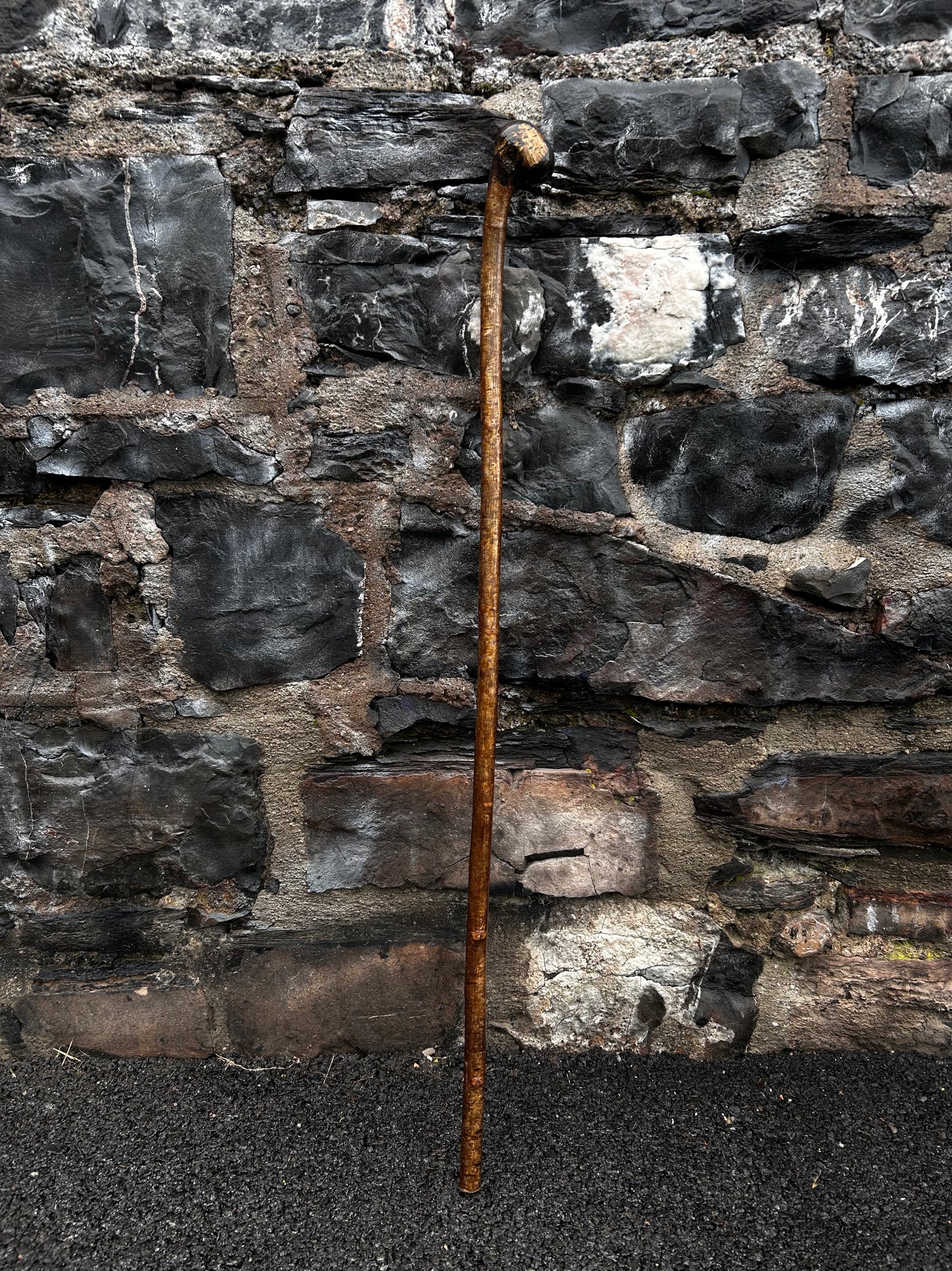 Sold - Unique Hazel Walking Stick with Finished Head – 98 cm (38.5”)
