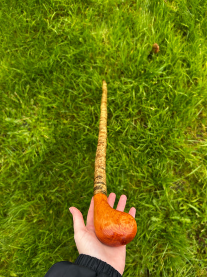 98cm spalted beech head and hazel shaft