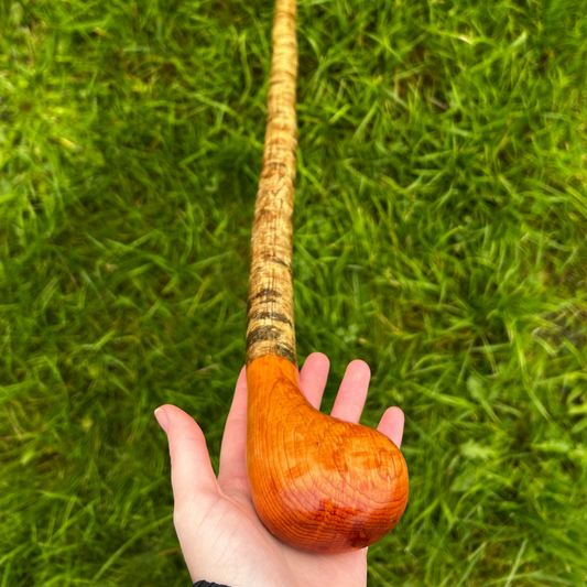 98cm spalted beech head and hazel shaft