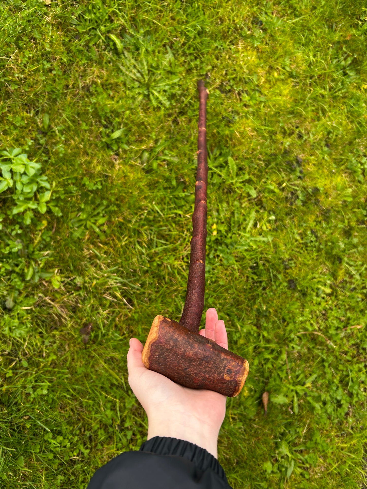 Sold - Blackthorn Walking Stick with Large T-Style Handle – 102 cm (40.1”)