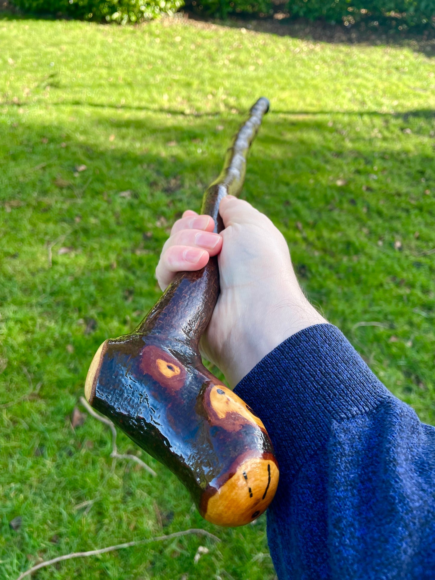 Curved Blackthorn #3 | Irish Walking Sticks