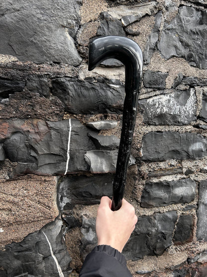 Blackthorn Walking Stick with Hazel Head – 100 cm (39”)