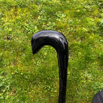 Blackthorn Walking Stick with Hazel Head – 100 cm (39”)