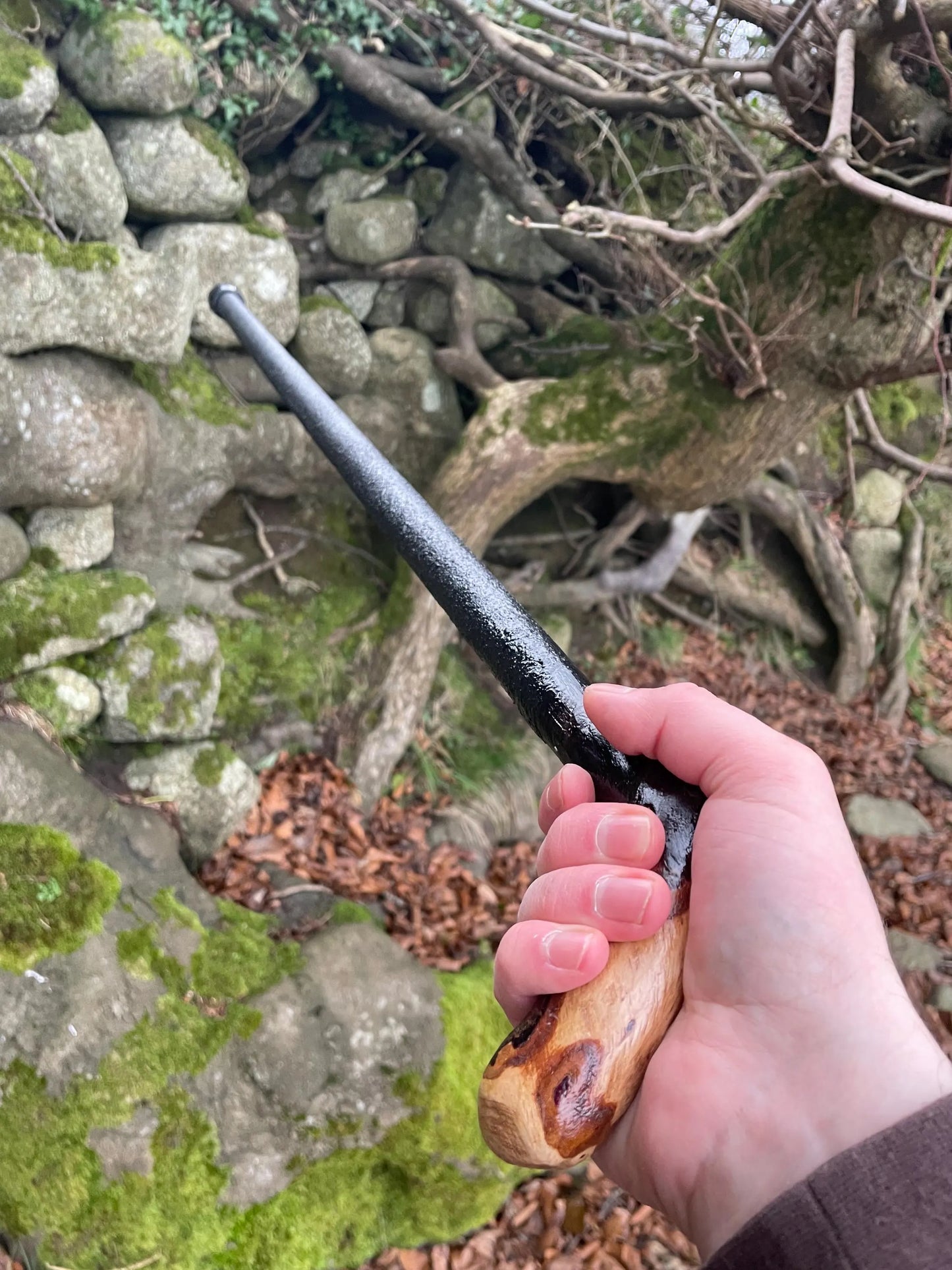 Irish walking stick in Blackthorn and Hazel