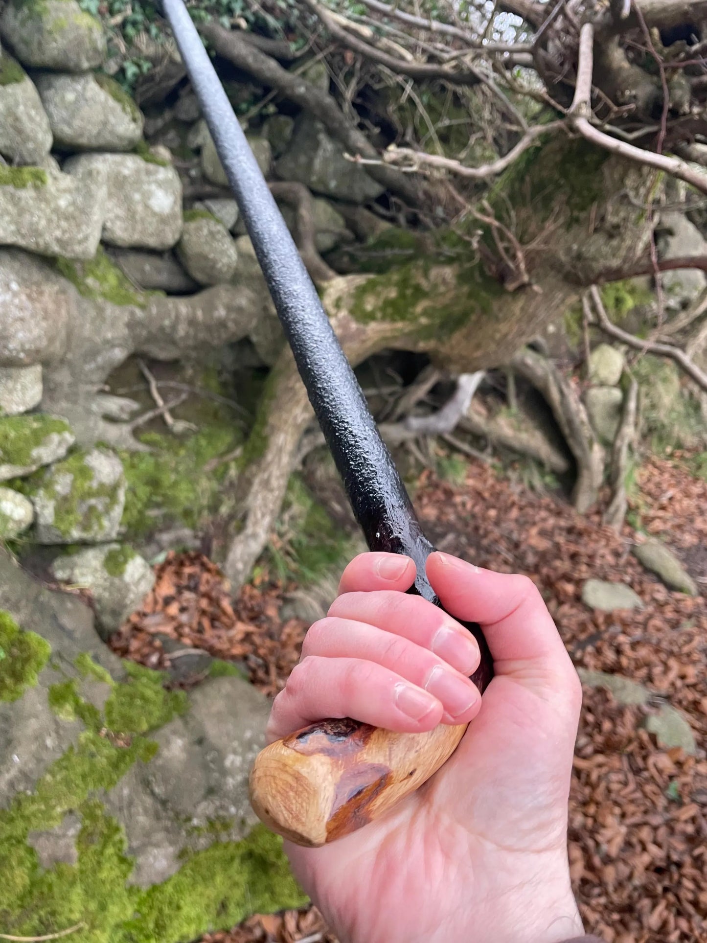 Irish walking stick in Blackthorn and Hazel