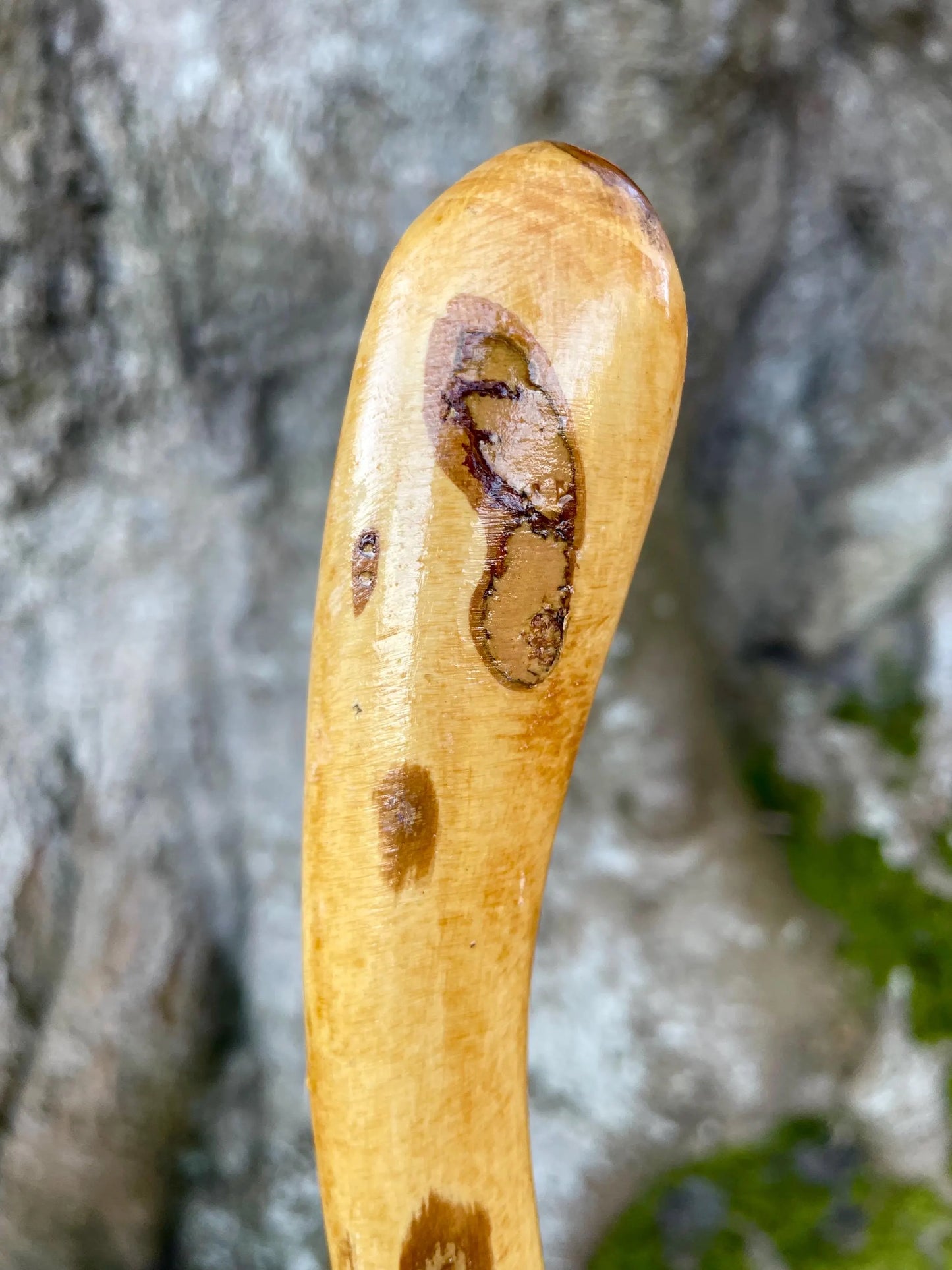 Beautiful Irish walking stick in Hazel with copper ending