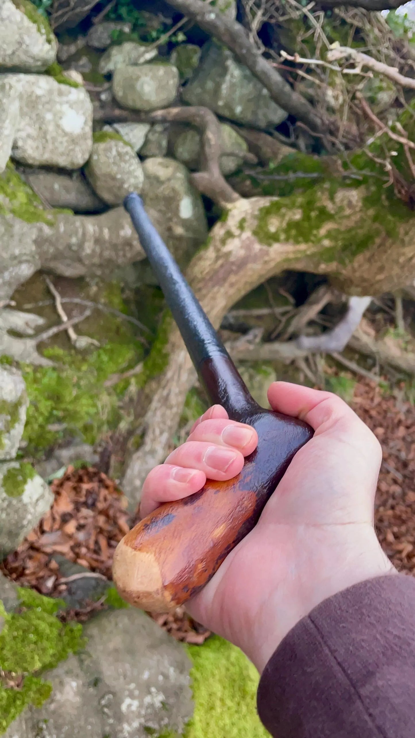 Irish walking stick in Blackthorn and Hazel