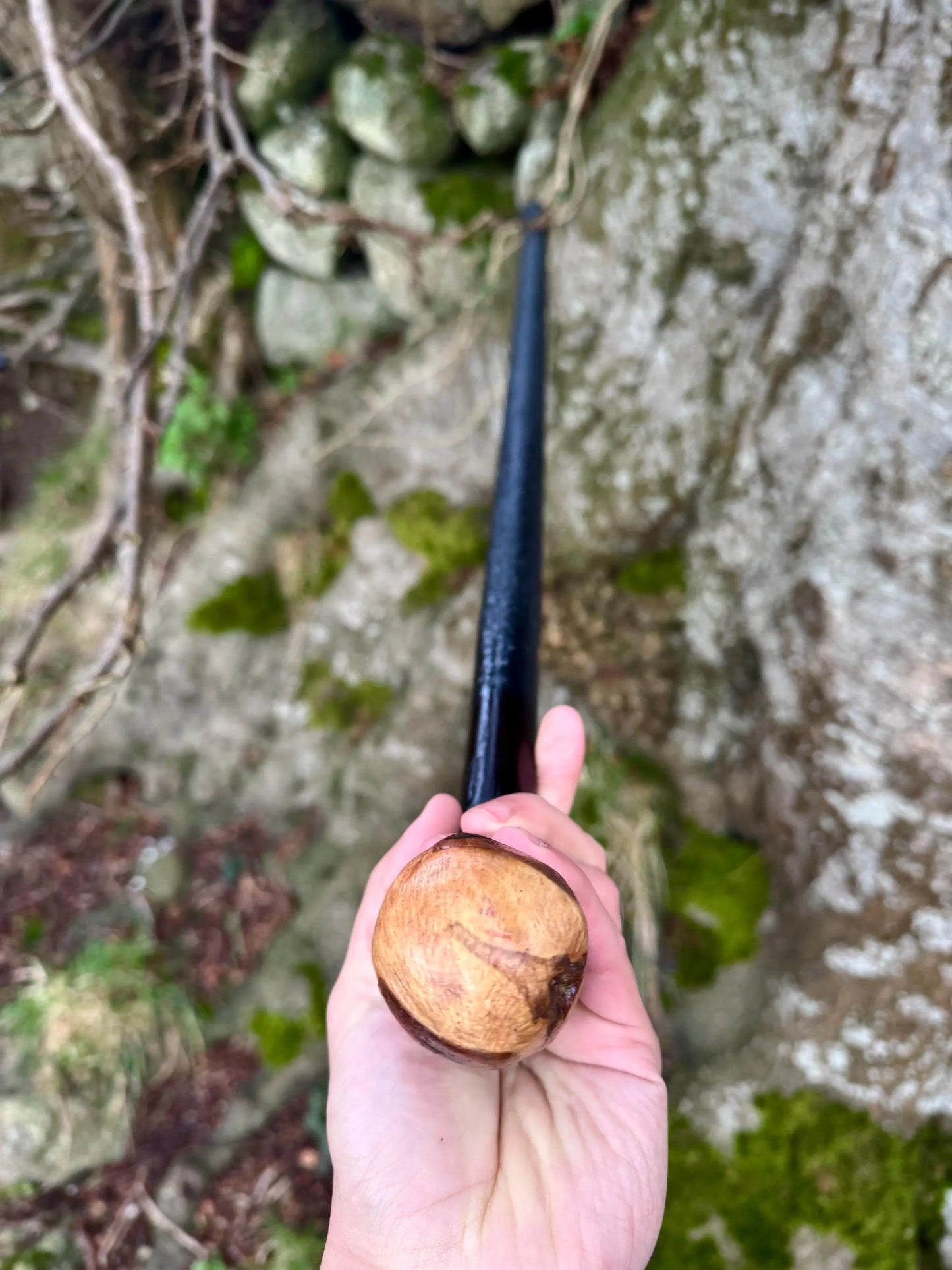 Irish walking stick in Blackthorn and Hazel