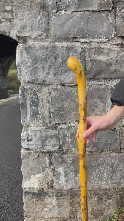 Light Hazel Walking Stick with Copper End – 37” (94 cm)