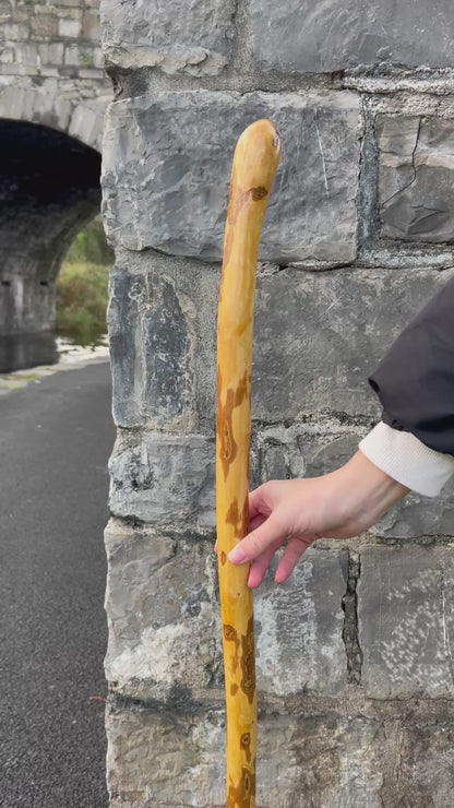 Light Hazel Walking Stick with Copper End – 37” (94 cm)