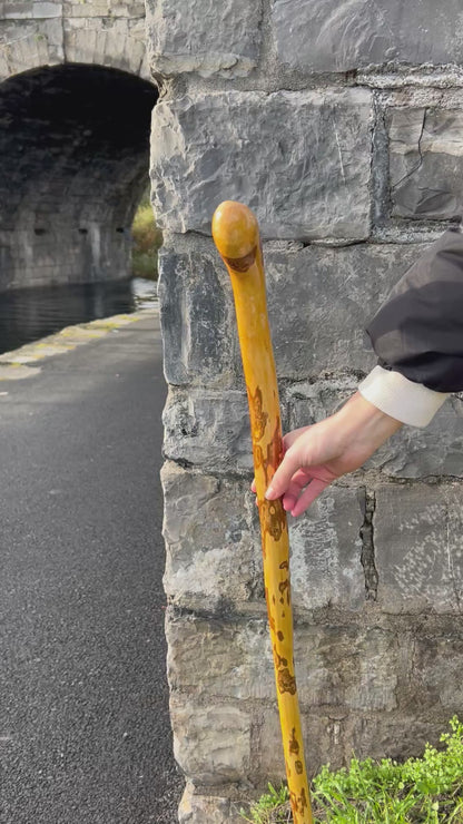 Light Hazel Walking Stick with Copper End – 37” (94 cm)