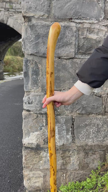 Light Hazel Walking Stick with Copper End – 37” (94 cm)