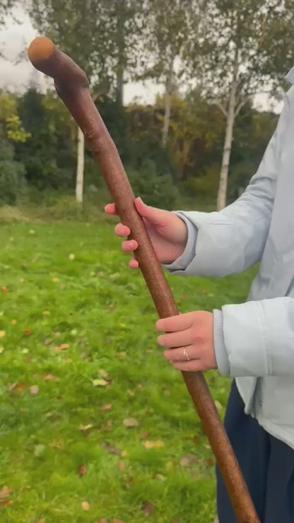 Sold to Abel Blackthorn Walking Stick with L Handle & Door Knocker – 102 cm / 40.2 inches